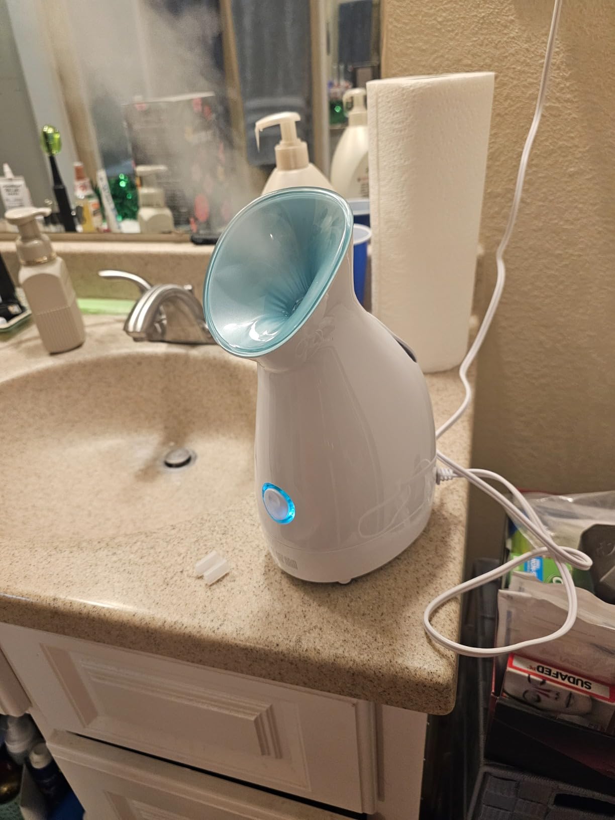 Colorfarm Facial Steamer with Nano Ionic Steam for Deep Cleaning Home Spa customer photo 1