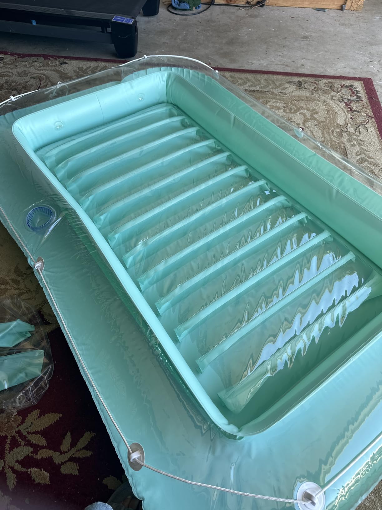 Float Joy Tanning Pool Floats Adult Inflatable Tanning Bed for Backyard Lake Floats Tanning Pool Lounger Sunbathing Pool customer photo 1