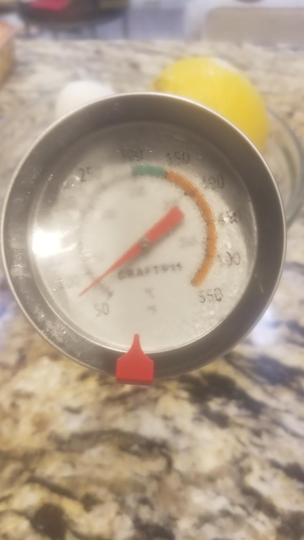 CRAFT911 Candy Thermometer with Pot Clip - Deep Fry Oil Thermometer for Frying and Candle Making (White) customer photo 2