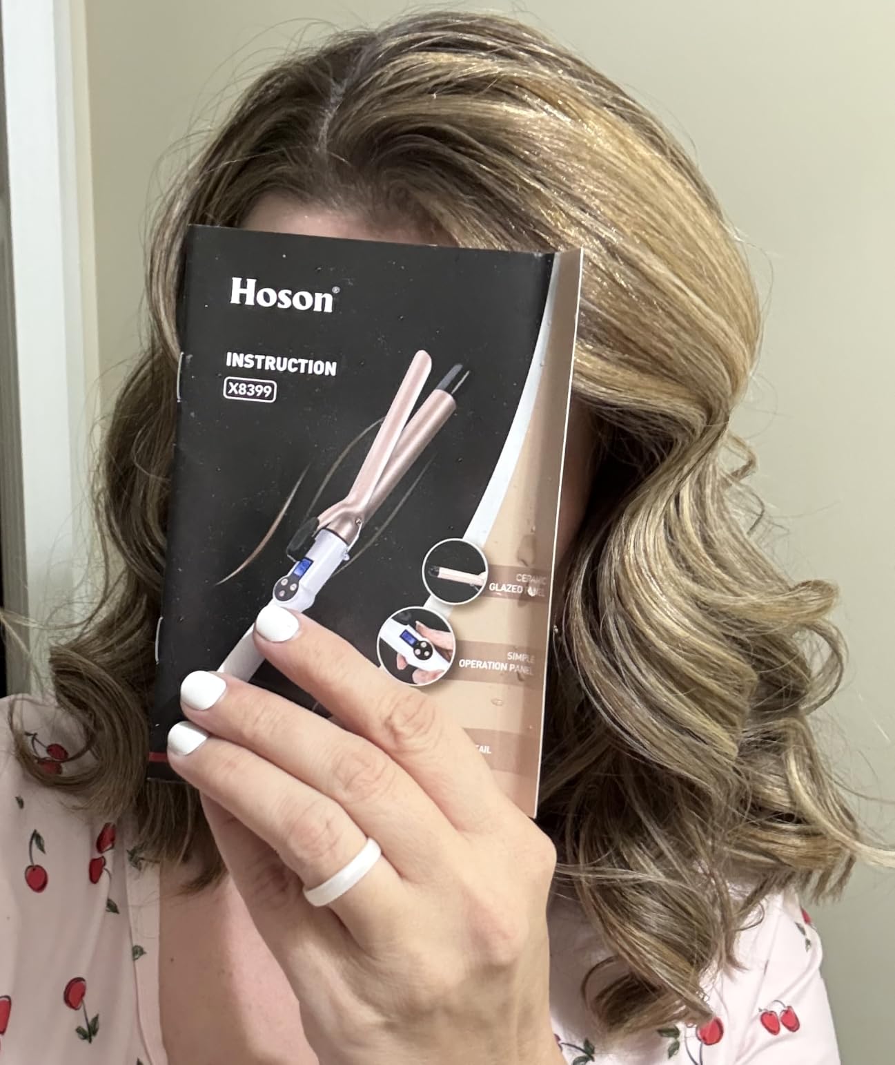 Hoson 1 1/2 Inch Curling Iron Large Barrel 1.5 Inch Ceramic Long Barrel customer photo 2