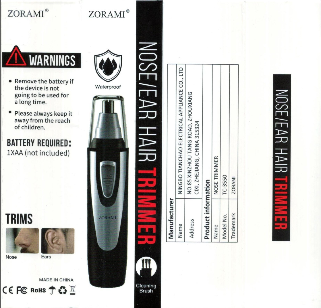 Ear and Nose Hair Trimmer Clipper - 2026 Professional Painless Eyebrow & Facial Hair Trimmer for Men Women,Battery-Operated Trimmer with IPX7 Waterproof,Dual Edge Blades for Easy Cleansing Black customer photo 1