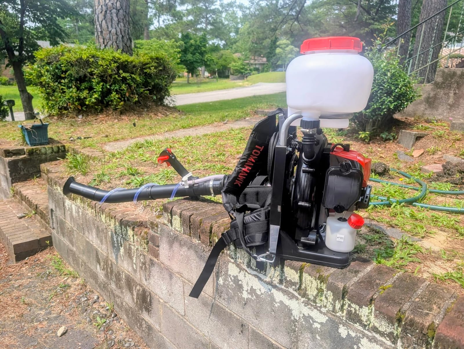 Tomahawk Power 3HP Backpack Mosquito Fogger Leaf Blower 3.7 Gallon Tank Garden Sprayer (Turbo Fogger + ULV Nozzle) customer photo 1