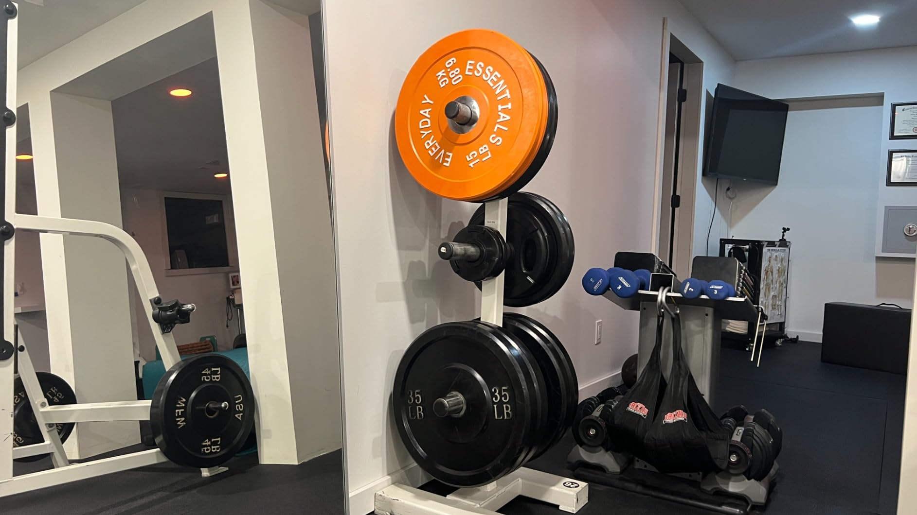 BalanceFrom Color Coded Olympic Bumper Plate Weight Plate with Steel Hub customer photo 1
