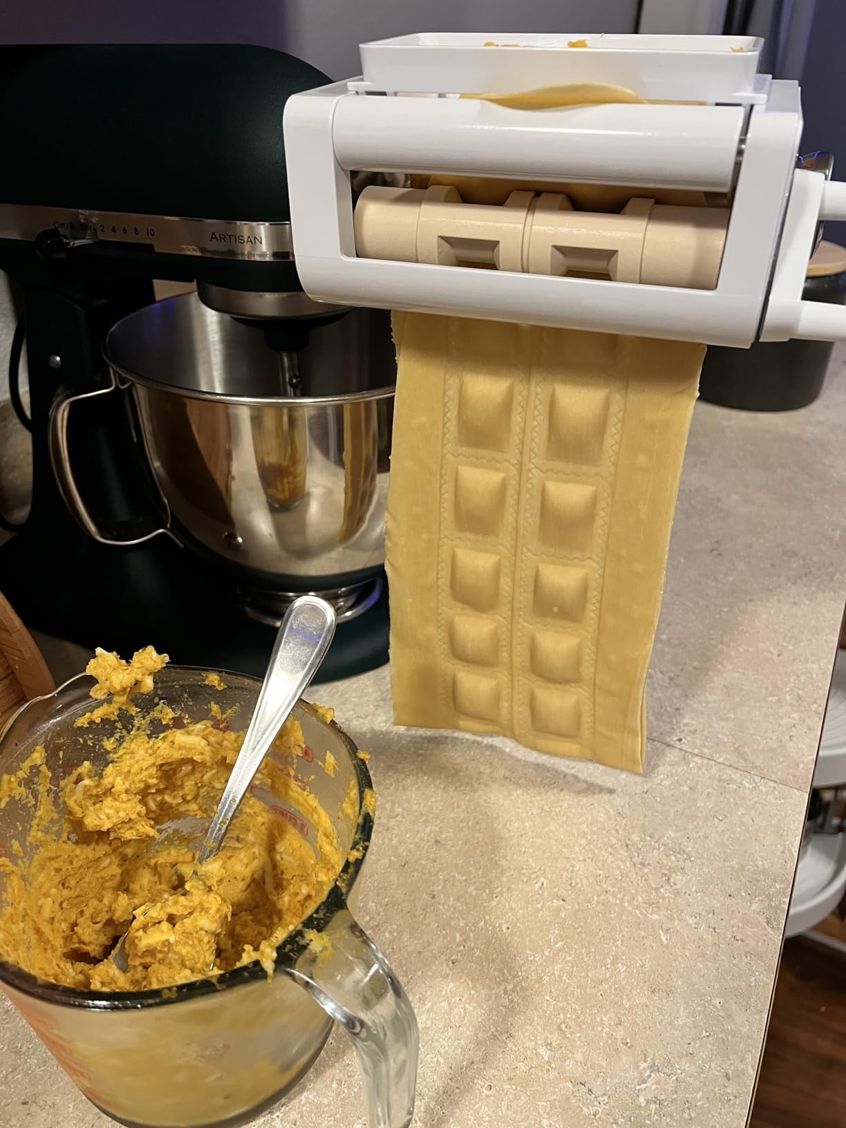 Antree 3-1 Ravioli & Pasta Roller/Cutter Attachment for KitchenAid Mixers customer photo 2