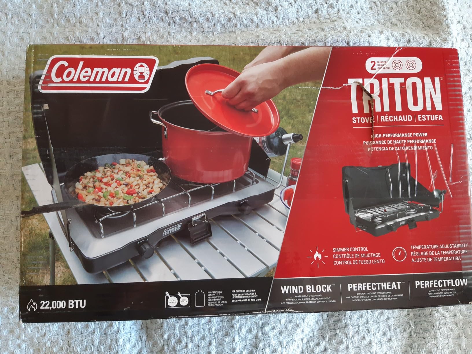 Coleman Triton 2-Burner Propane Stove, Portable Camping Cooktop customer photo 2