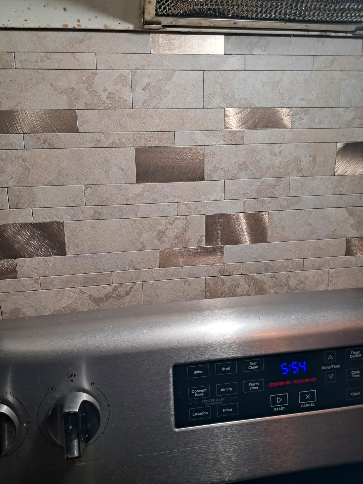 VAOVI Peel and Stick Tile Stone Backsplash for Kitchen Wall(10pcs,Gray) customer photo 2