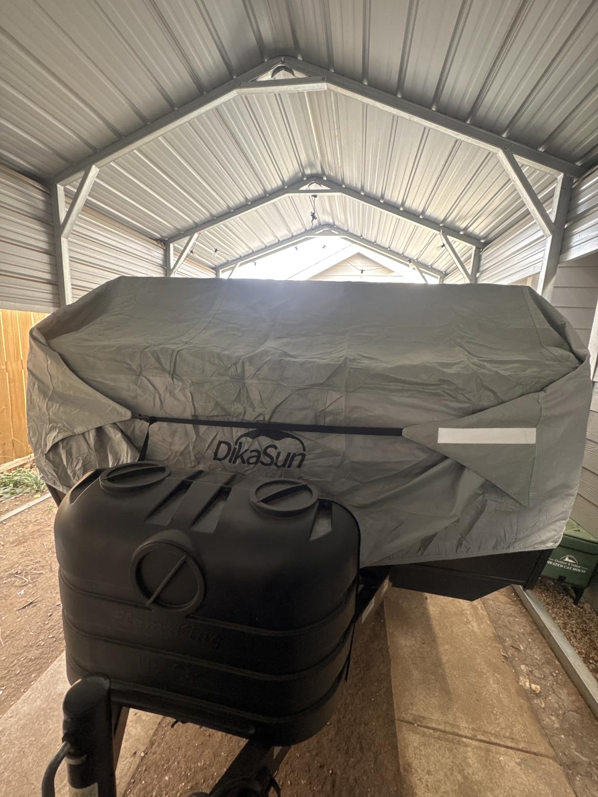 Travel Trailer RV Cover 24' ~ 27', Upgraded 9 Layers Top Waterproof Camper Cover, Heavy Duty Toy Hauler RV Cover for Winter Snow with Tongue Jack Cover, Gutter Covers customer photo 1
