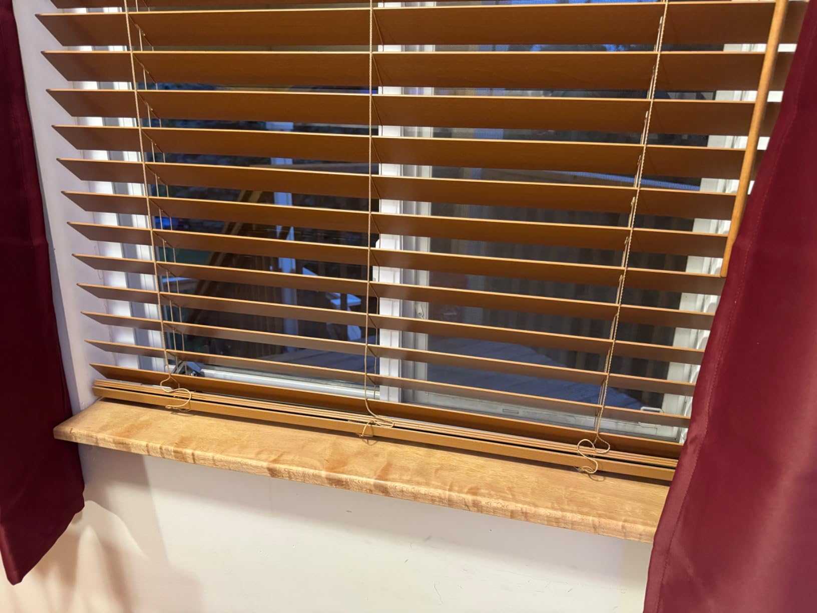TailorView Customizable 2 Inch Wood Cordless Horizontal Blinds, Golden Oak customer photo 2