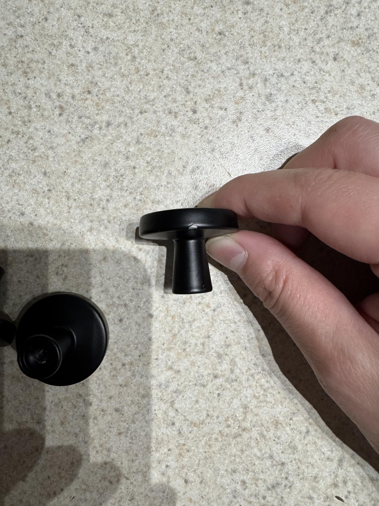 Ravinte Matte Black Drawer Pulls, 1-1/4 Inch Cabinet Knobs,25 Pack customer photo 2
