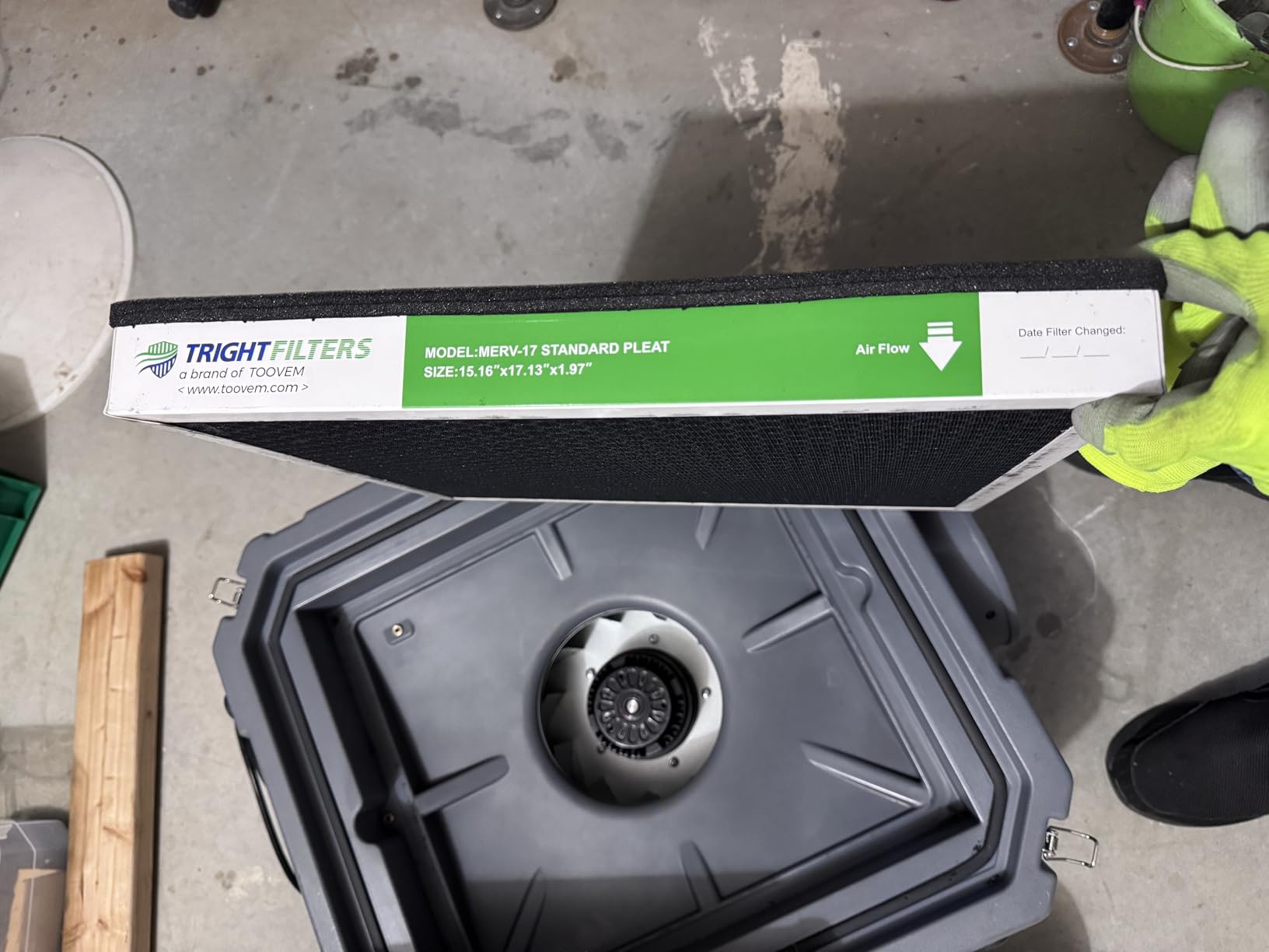 Abestorm HEPA 550 Air Scrubber with 3-Stage Filteration, GFCI Connection | Stackable for Commercial / Industrial / Home Use, With MERV-10 & HEPA/Actived Carbon Filters customer photo 2