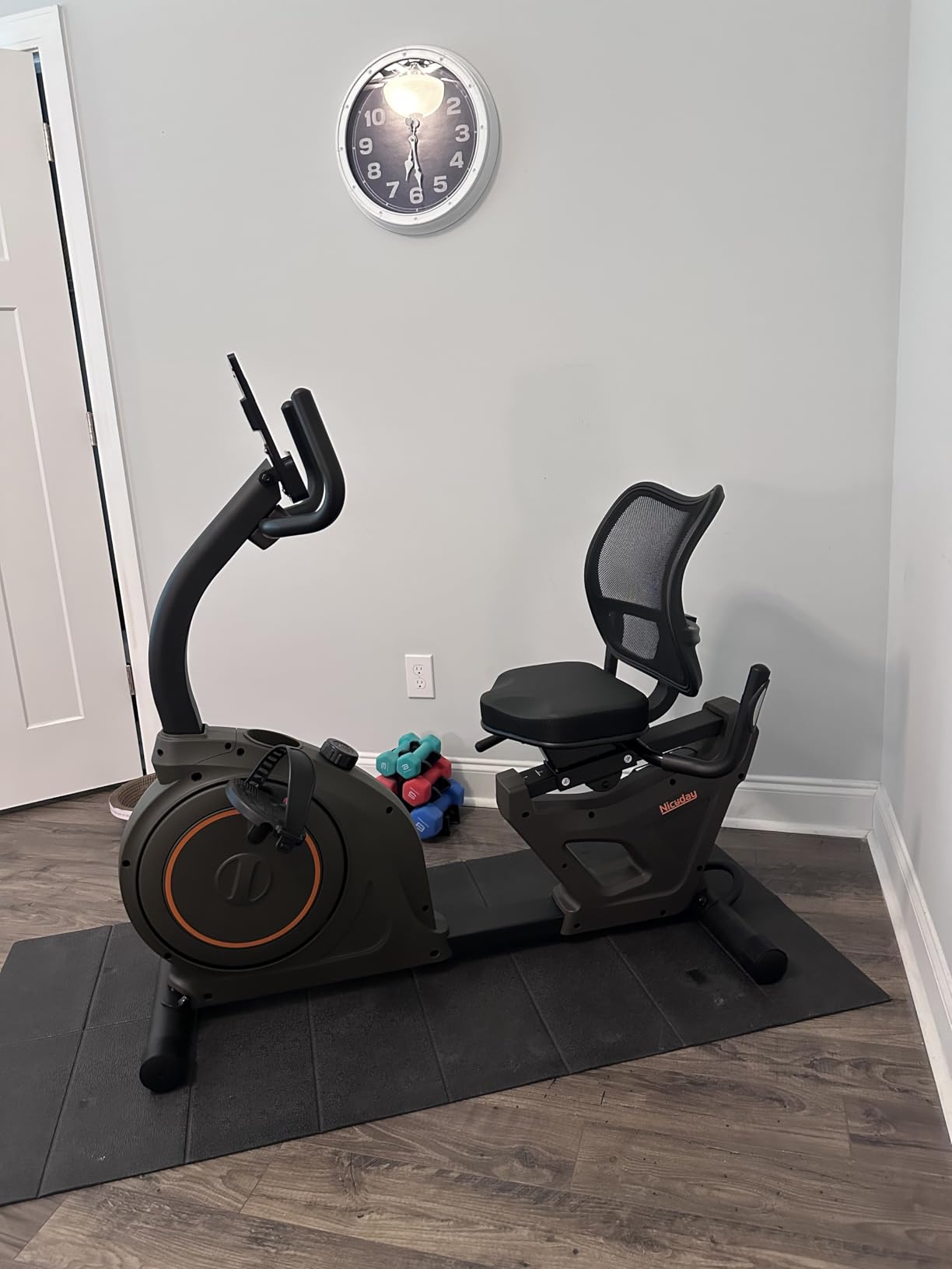 Niceday Recumbent Exercise Bike for Home Stationary Bike with APP Training customer photo 1