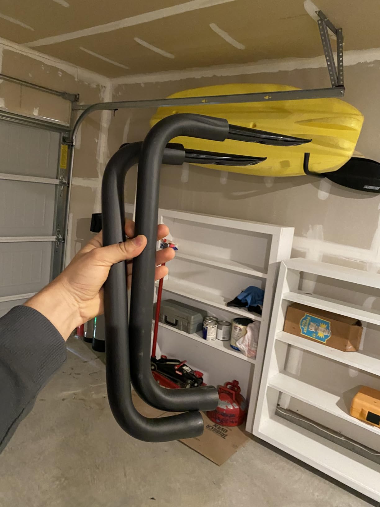 Kayak Storage Racks, Wall Mount Garage Storage Hooks for Kayaks, SUP, Paddle Boards and Surfboards, Heavy Duty Hangers customer photo 1