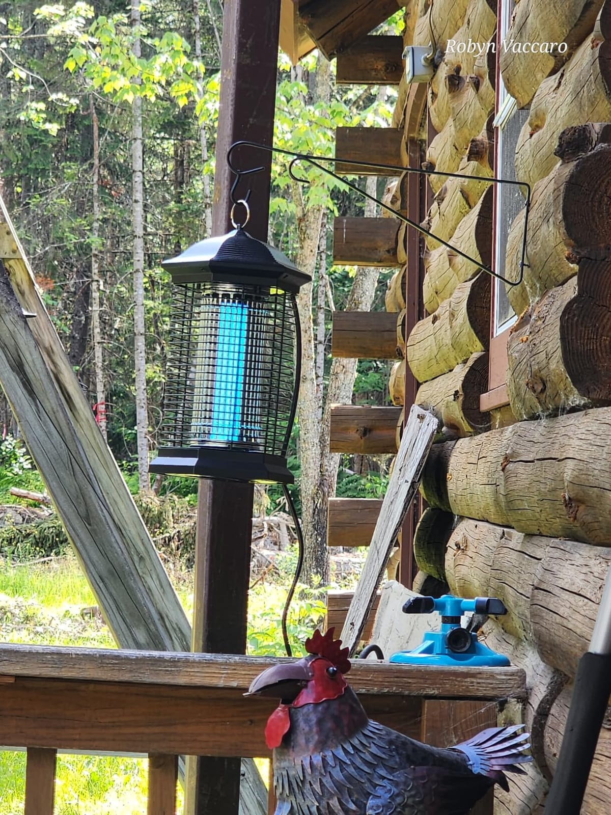 AMUFER Bug Zapper Outdoor Indoor with 18W Power & 4400V Instant Grid, 1/2 Acre Coverage customer photo 2