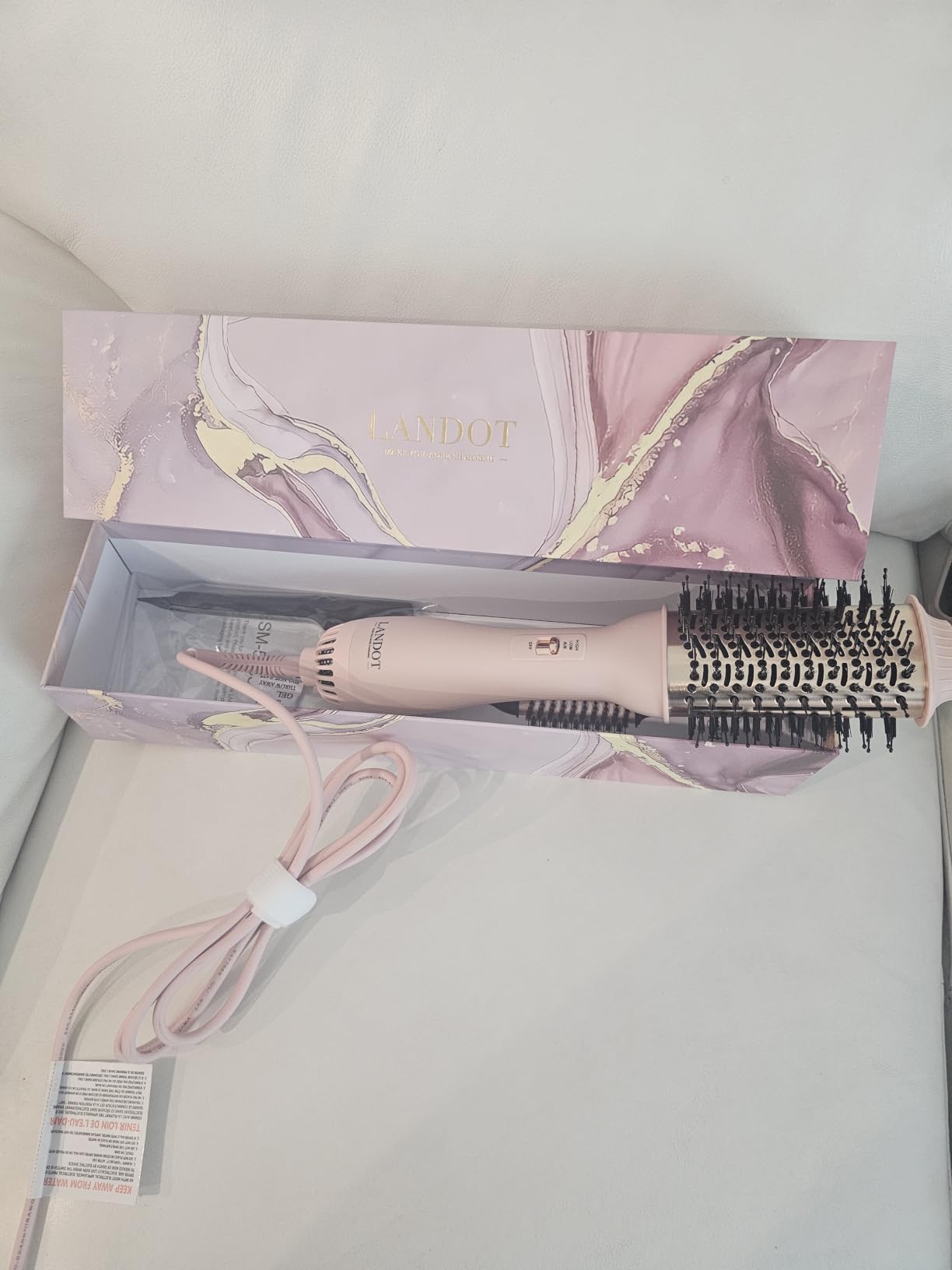 LANDOT Hair Blow Dryer Brush 60mm One-Step Hot Air Styler Blowout Volumizer customer photo 1