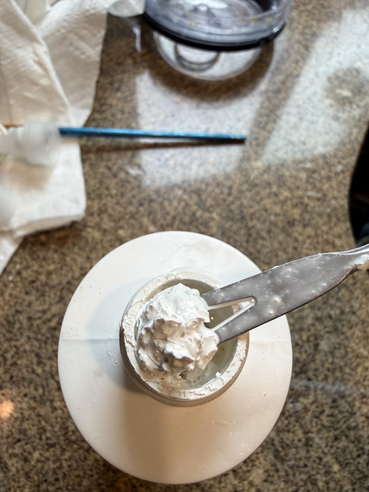 Kit - The Professional's Choice - Color and Seal Grout - Prevents Stains and Creates Easy to Clean Grout - 8oz Bottle, Wheel applicator, Brush applicator, and Scrub pad (Dark Grey) customer photo 1