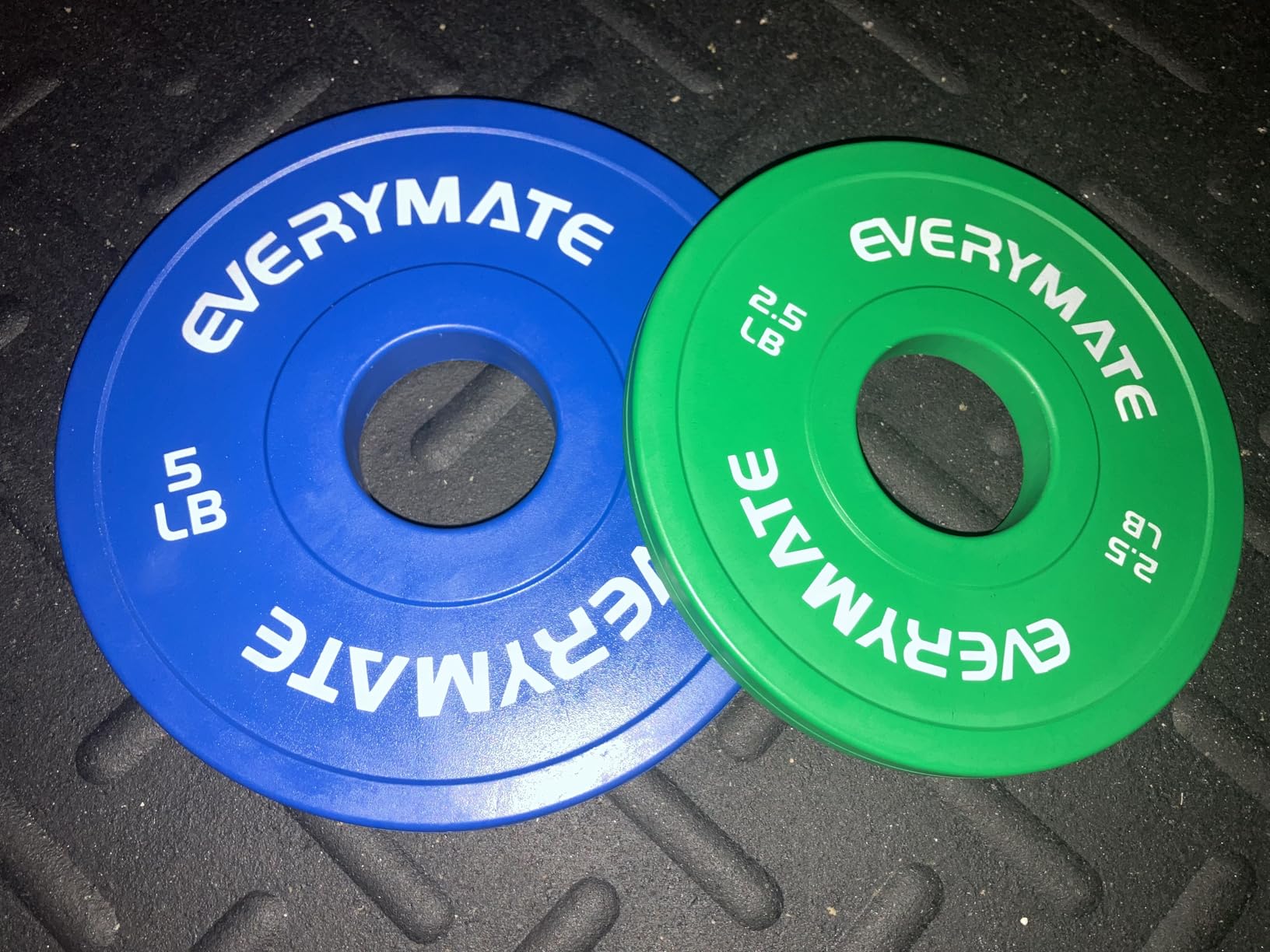 EVERYMATE Change Weight Plates 1.25LB 2.5LB 5LB Set Fractional Plate Olympic Bumper Plates for Cross Training Bumper Weight Plates Steel Insert Strength Training Weight Plates customer photo 2