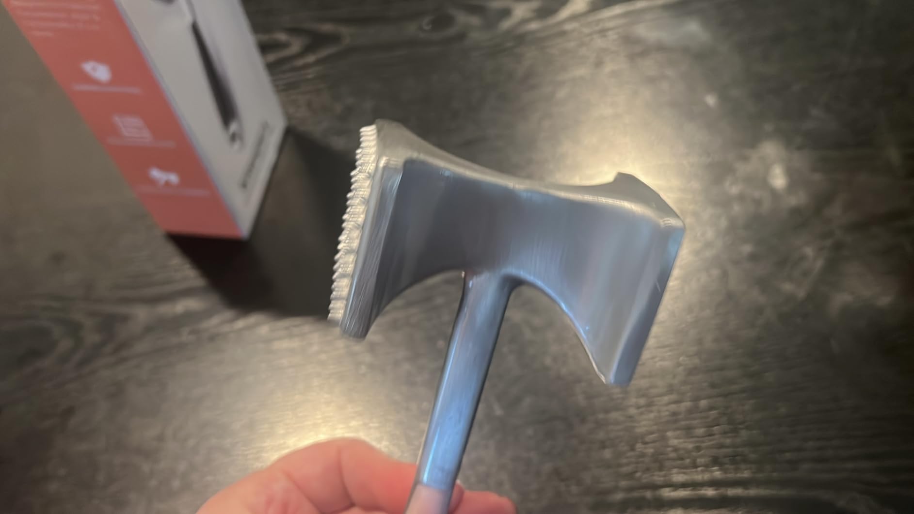 KITEXPERT Meat Tenderizer Hammer with Comfortable-Grip Handle, Dual-side Mallet for Kitchen, Heavy Duty Pounder For Tenderizing Steak, Beef and Fish customer photo 1