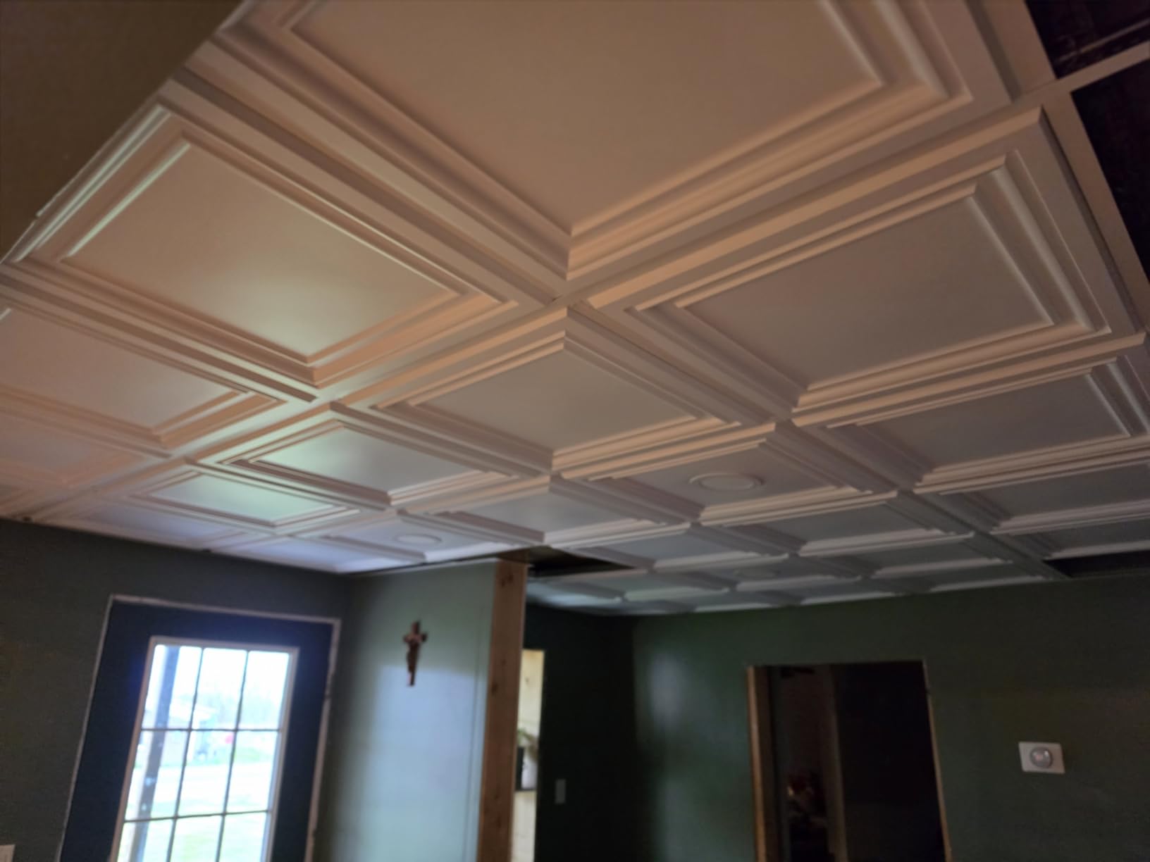 Art3d PVC Ceiling Tiles, 3D Plastic Sheet in White, 2 × 4 ft, 12-Pack customer photo 2