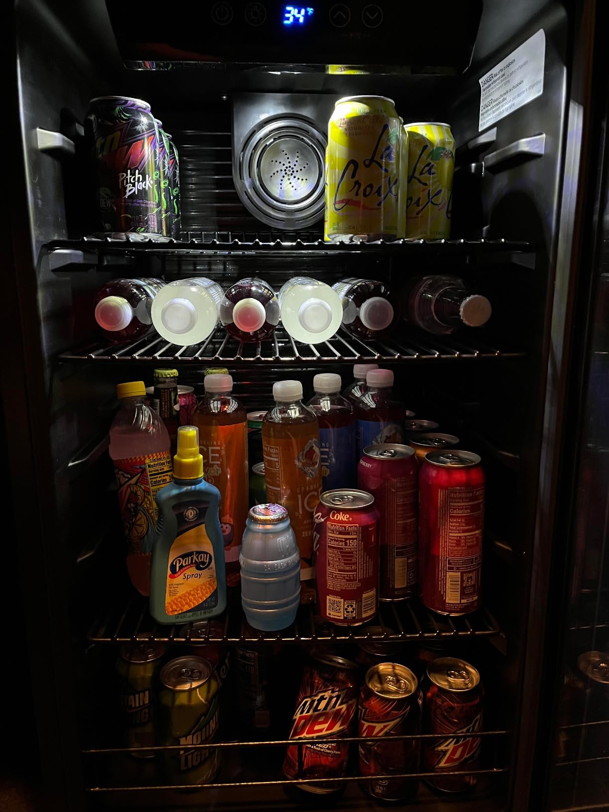 Honeywell Beverage Refrigerator and Cooler, 116 Can Mini Fridge with Glass Door for Soda Beer or Wine for Office or Bar with Adjustable Removable Shelving, Commercial Grade customer photo 2