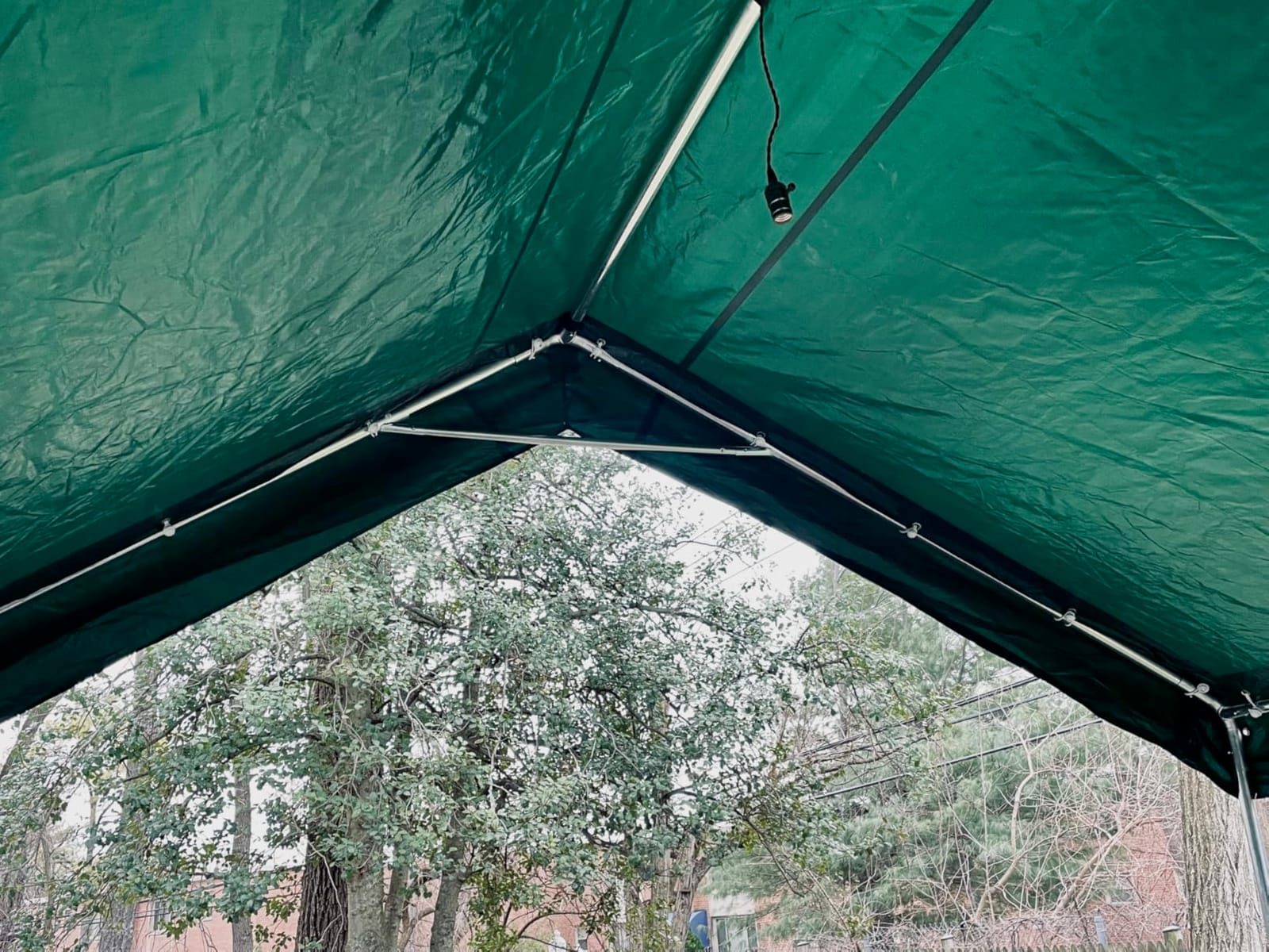 ADVANCE OUTDOOR 12x20 ft Heavy Duty Carport Potable Car Canopy Garage Party Tent Boat Shelter, Adjustable Height from 9.8 ft to 11.3 ft, Beige customer photo 1