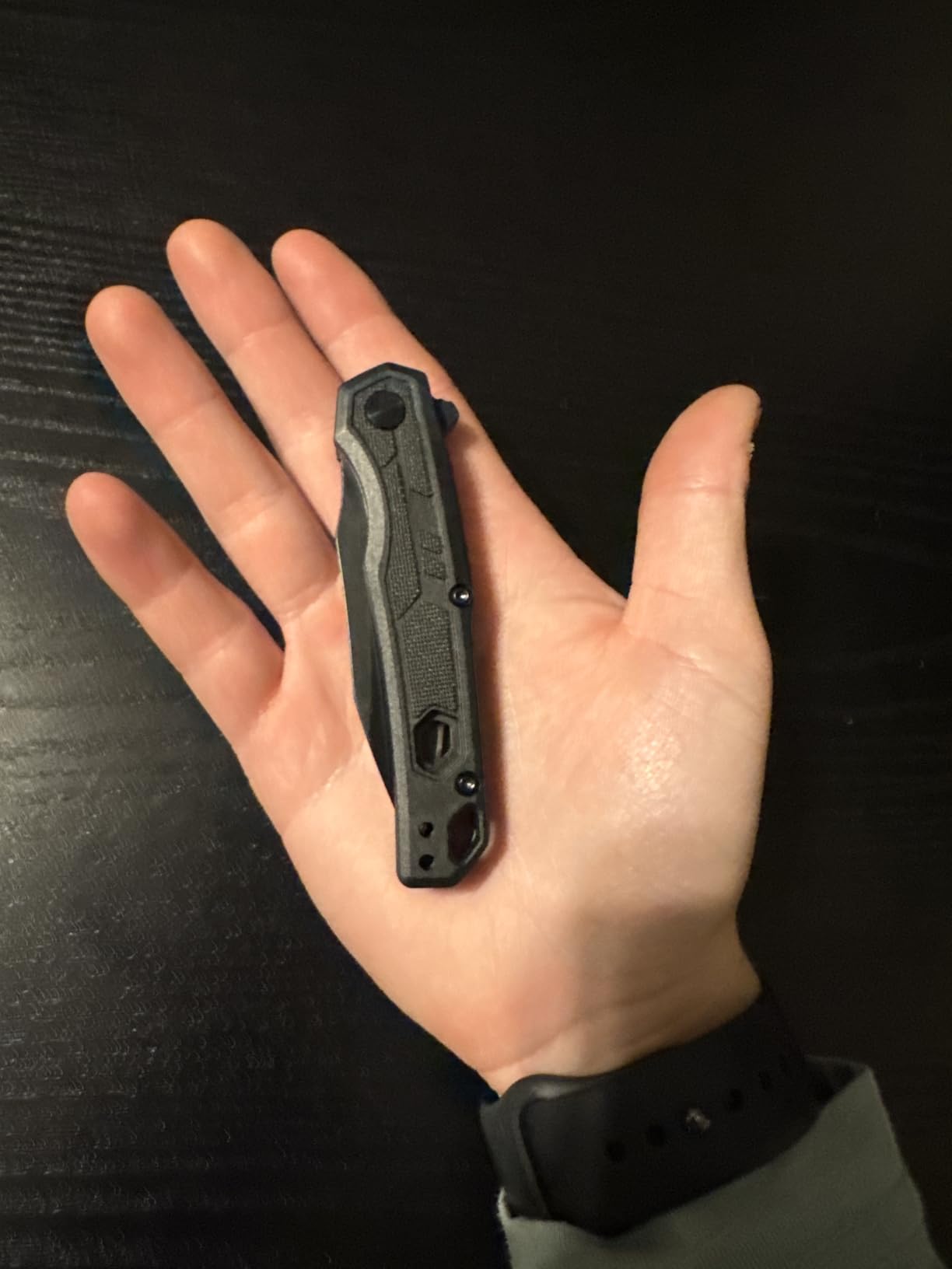Kershaw Appa Pocket Knife, All-Black, 2.75 Inch Reverse Tanto Blade customer photo 2
