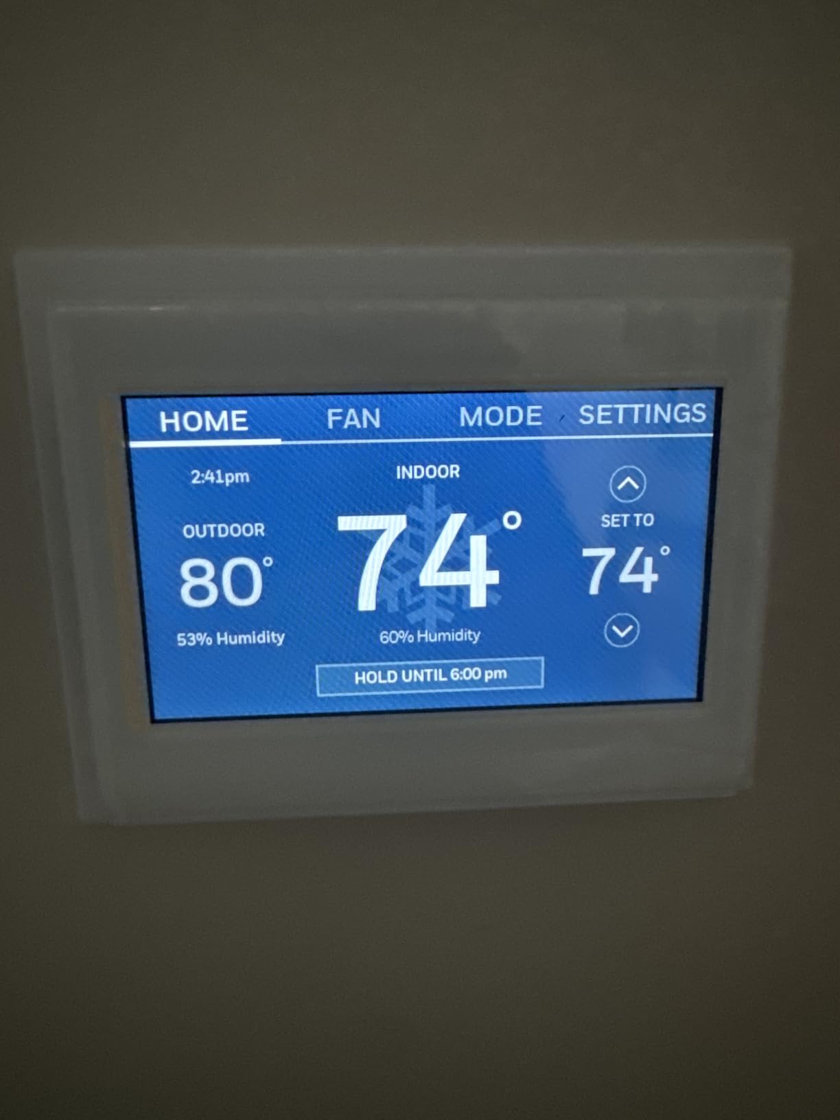 Honeywell Home RTH9600WF Smart Color Thermostat ENERGY STAR Wi-Fi Programmable Touchscreen Alexa Ready - C-Wire Required | RTH9600WF ENERGY STAR Wi-Fi Programmable Touchscreen Alexa Ready - C-Wire Required customer photo 1