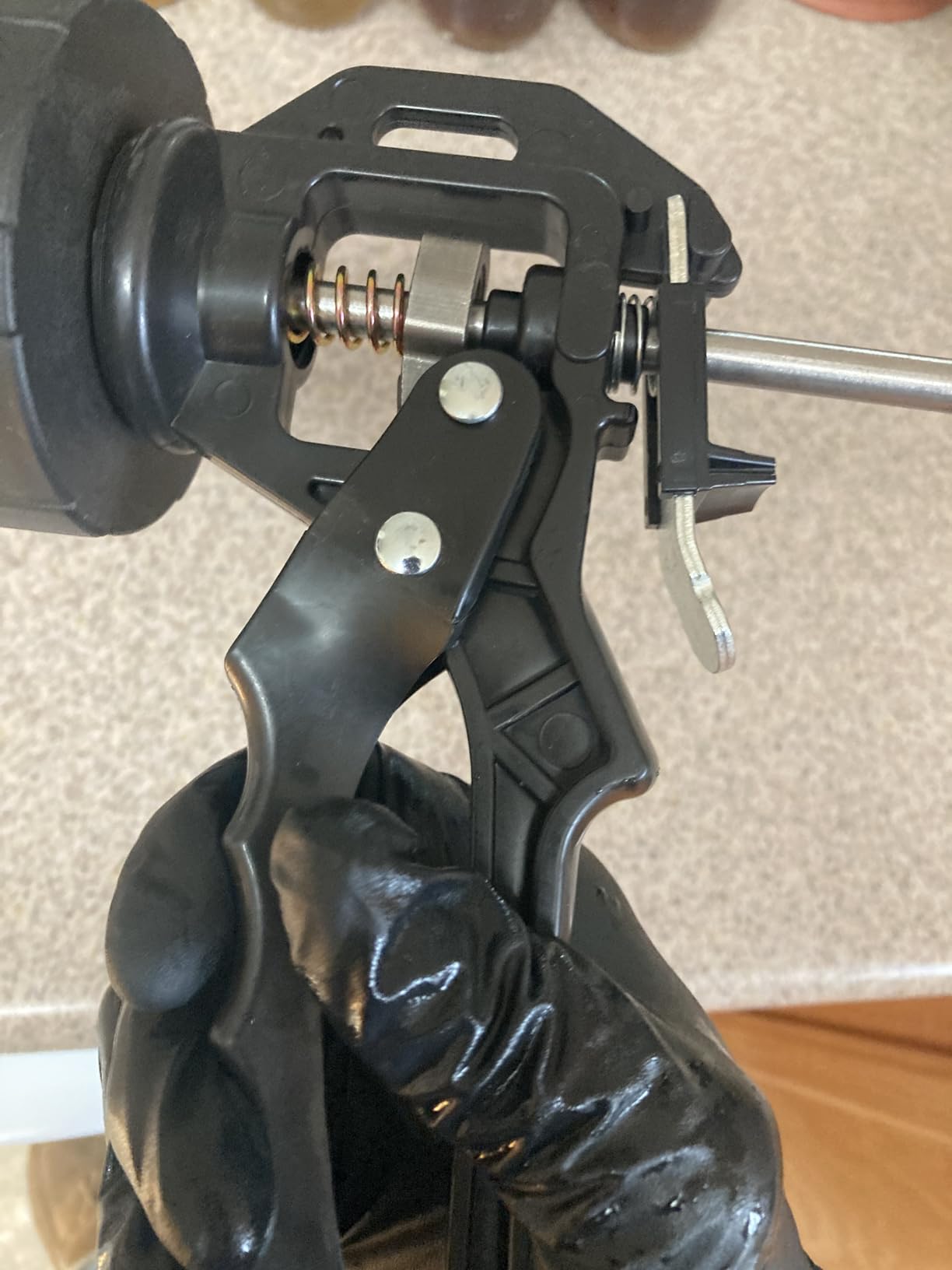 4rd Gen 2.1LB Jerky Gun Kits, Jerky Maker Gun, Beef Jerky Gun, Stainless Steel Sausage Stuffer Jerky Making Gun with 5 Stainless Nozzles, 2 Cleaning Brushes, 1 Stomper customer photo 1