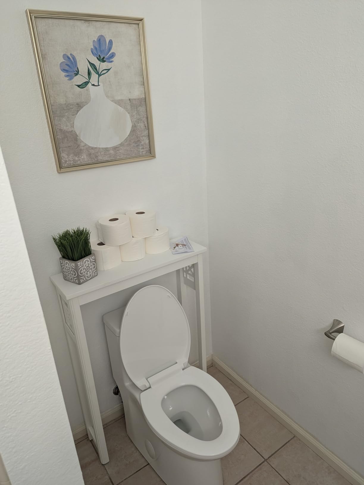 DeerValley Symmetry One Piece Toilet, Dual Flush 1.1/1.6 GPF Elongated Standard Toilet for Bathroom, Toilets with Comfortable Seat Height (Seat Included) (White) customer photo 2