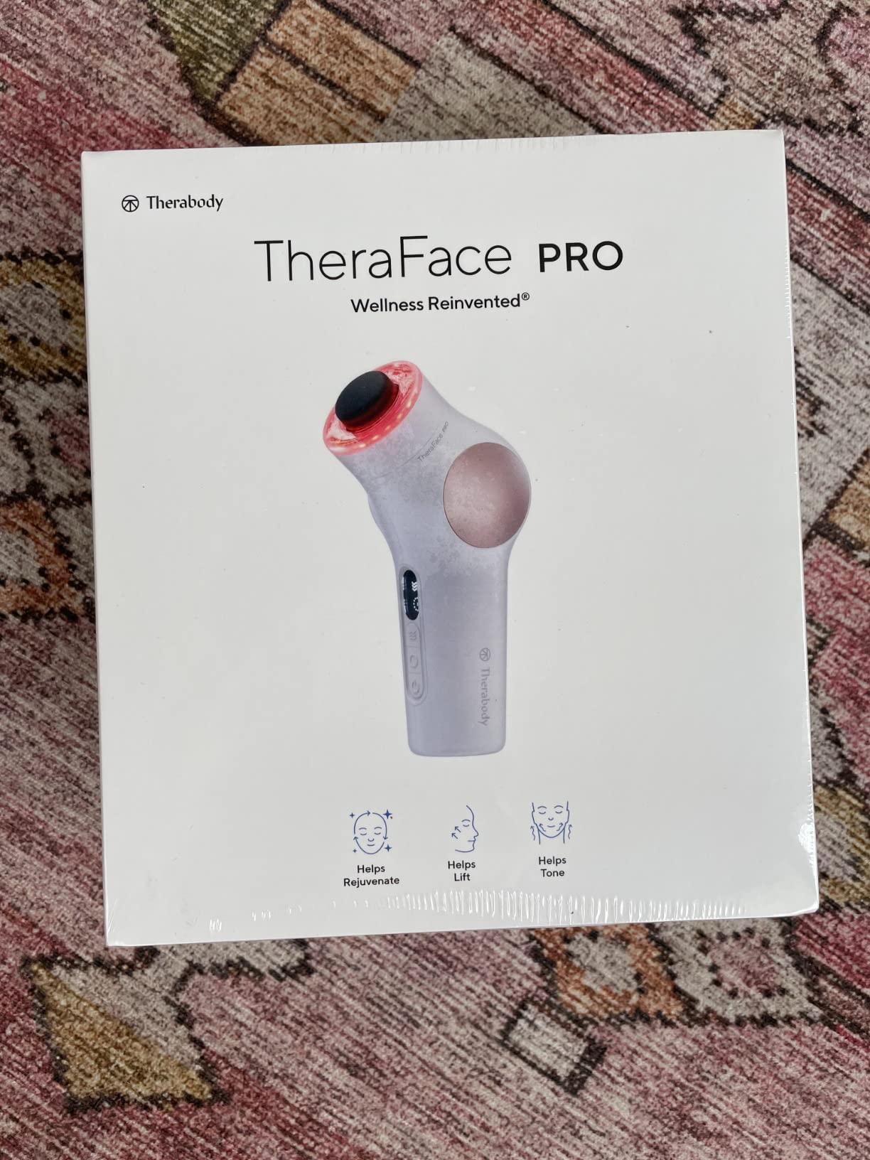 TheraFace Therabody TheraFace PRO - Microcurrent Facial Device, 8-in-1 Compact Face Massager&Facial Sculpting Tool with Light Therapy for Skin Tightening, Anti Wrinkle, Anti Aging & Skin Care (White) customer photo 2