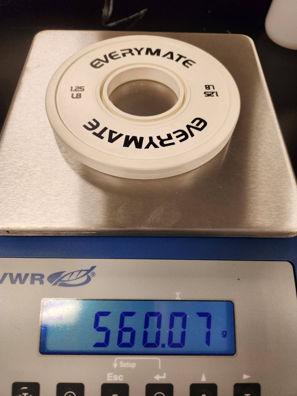 EVERYMATE Change Weight Plates 1.25LB 2.5LB 5LB Set Fractional Plate Olympic Bumper Plates for Cross Training Bumper Weight Plates Steel Insert Strength Training Weight Plates customer photo 1