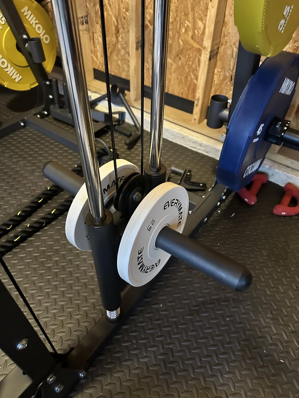 EVERYMATE Change Weight Plates 1.25LB 2.5LB 5LB Set Fractional Plate Olympic Bumper Plates for Cross Training Bumper Weight Plates Steel Insert Strength Training Weight Plates customer photo 2