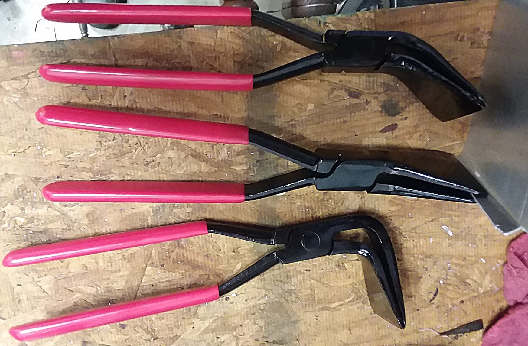 BILITOOLS 3Pcs Hand Seamer Sheet Metal Bending Pliers Set, Straight 45 90 customer photo 2