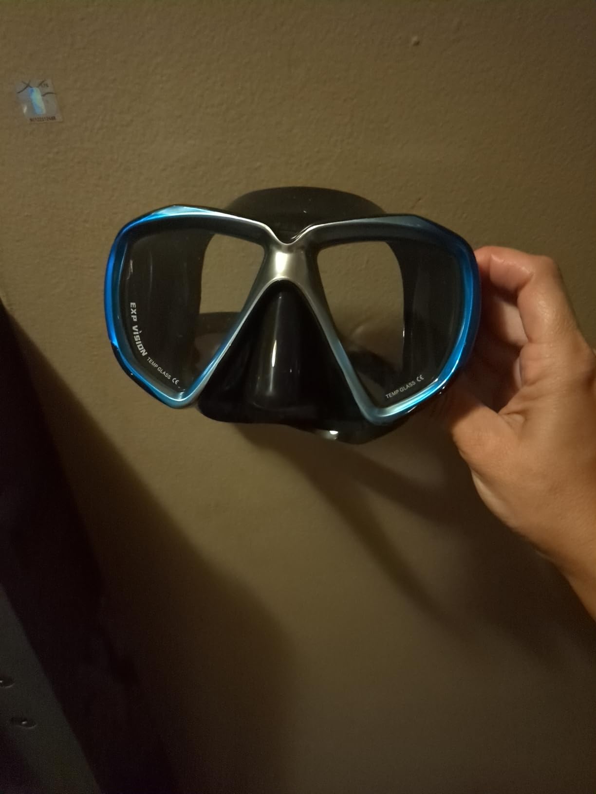 Snorkel Diving Mask Panoramic HD Swim Mask, Anti-Fog Scuba Diving Goggles,Tempered Glass Dive Mask Adult Youth Swim Goggles with Nose Cover for Diving, Snorkeling, Swimming customer photo 1