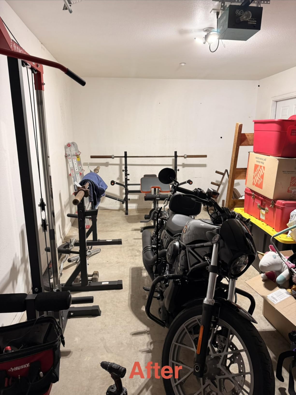 LED Garage Light, 80W 8000 Lumen Ceiling Lights with 3 Adjustable Panels, 6500K Daylight Light Bulb Fixture LED Lights for Garage, Workshop customer photo 1