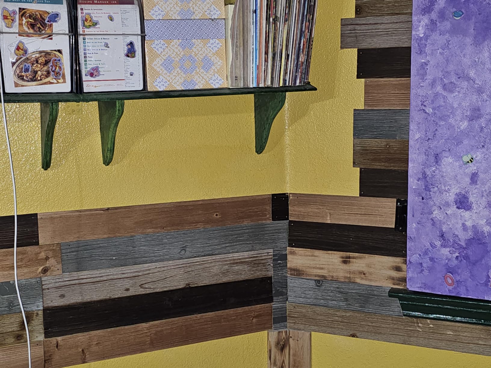 Nail Up Paneling Wood Wall Panels, Real Solid Planks DIY Easy Application, Rustic Reclaimed Barn Paneling for Accent Walls, Brown Gray Combinations, 10.5 sq. ft customer photo 2