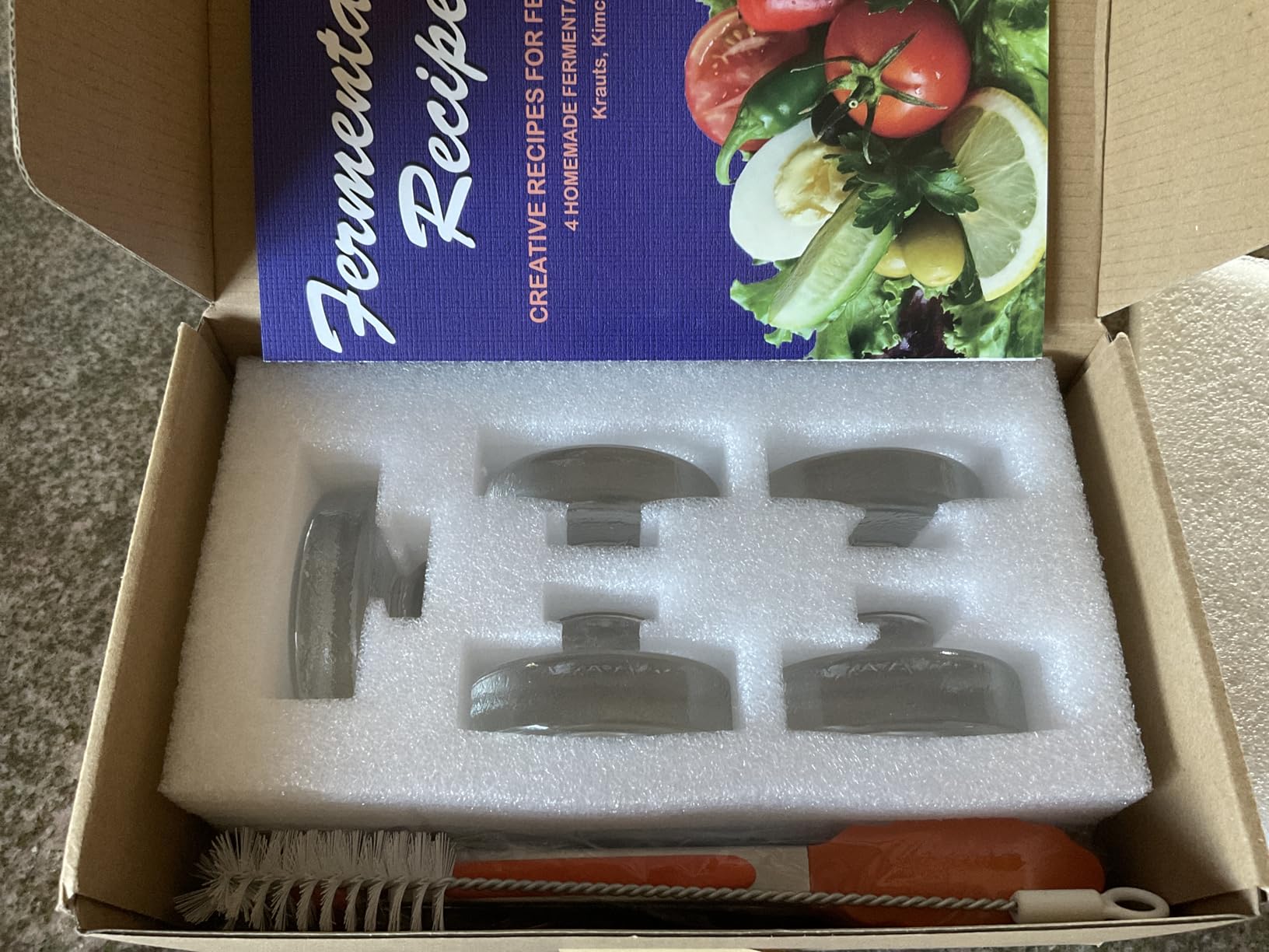 Artcome 10-Pack Glass Fermentation Weights with Easy Grip Handle and Unique Texture Design for Large Wide Mouth Mason Jars customer photo 1