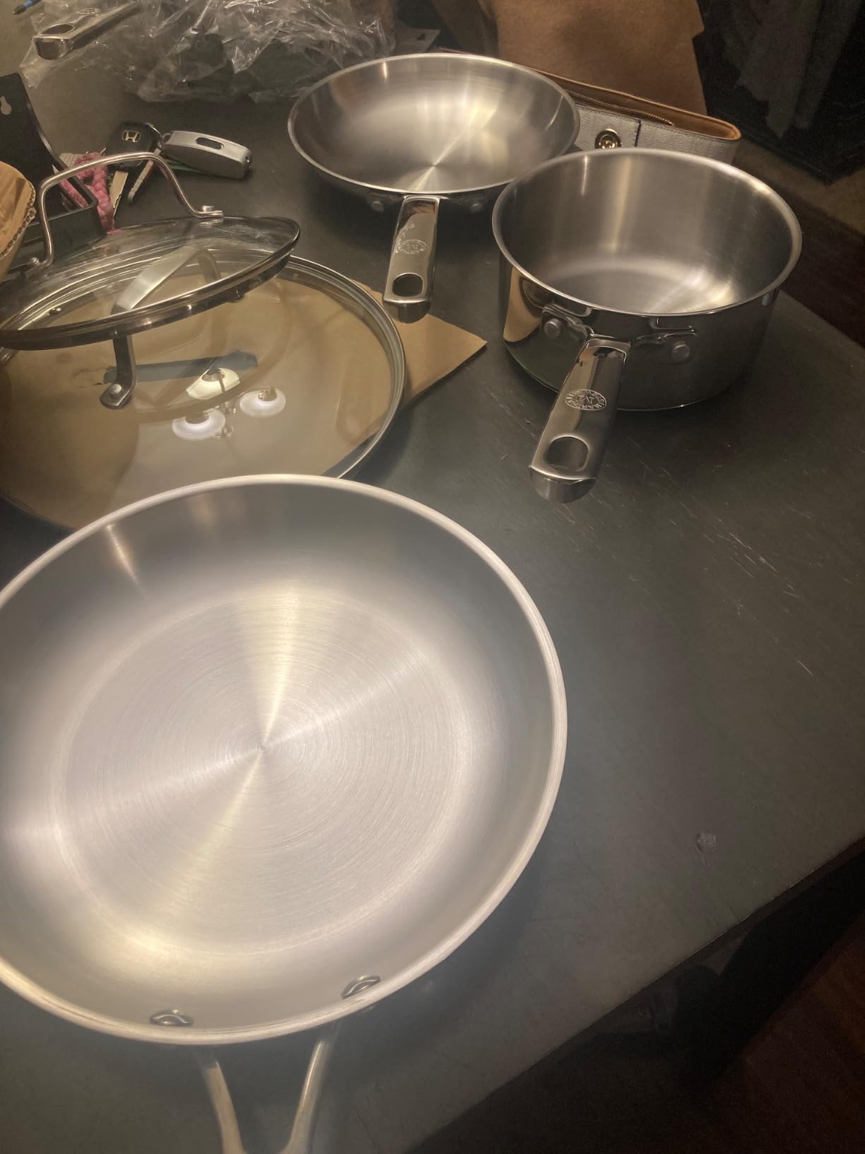 Martha Stewart Castelle 10 Piece 18/8 Durable Stainless Steel Induction Safe Non-Toxic Triply Bottom Kitchen Pots and Pans Cookware Set - Dishwasher Safe customer photo 1