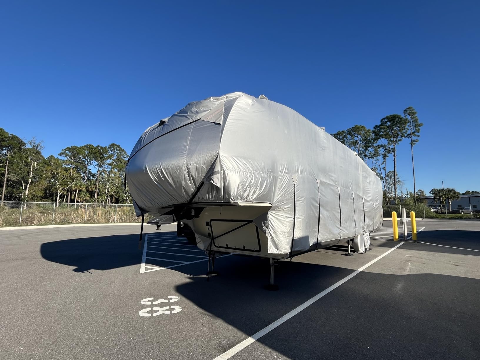 300D Top Class A RV Cover with Waterproof PU Coating Rip-Resistent & Anti-UV Winter Camper Cover Fits 30' to 33' Motorhome customer photo 1