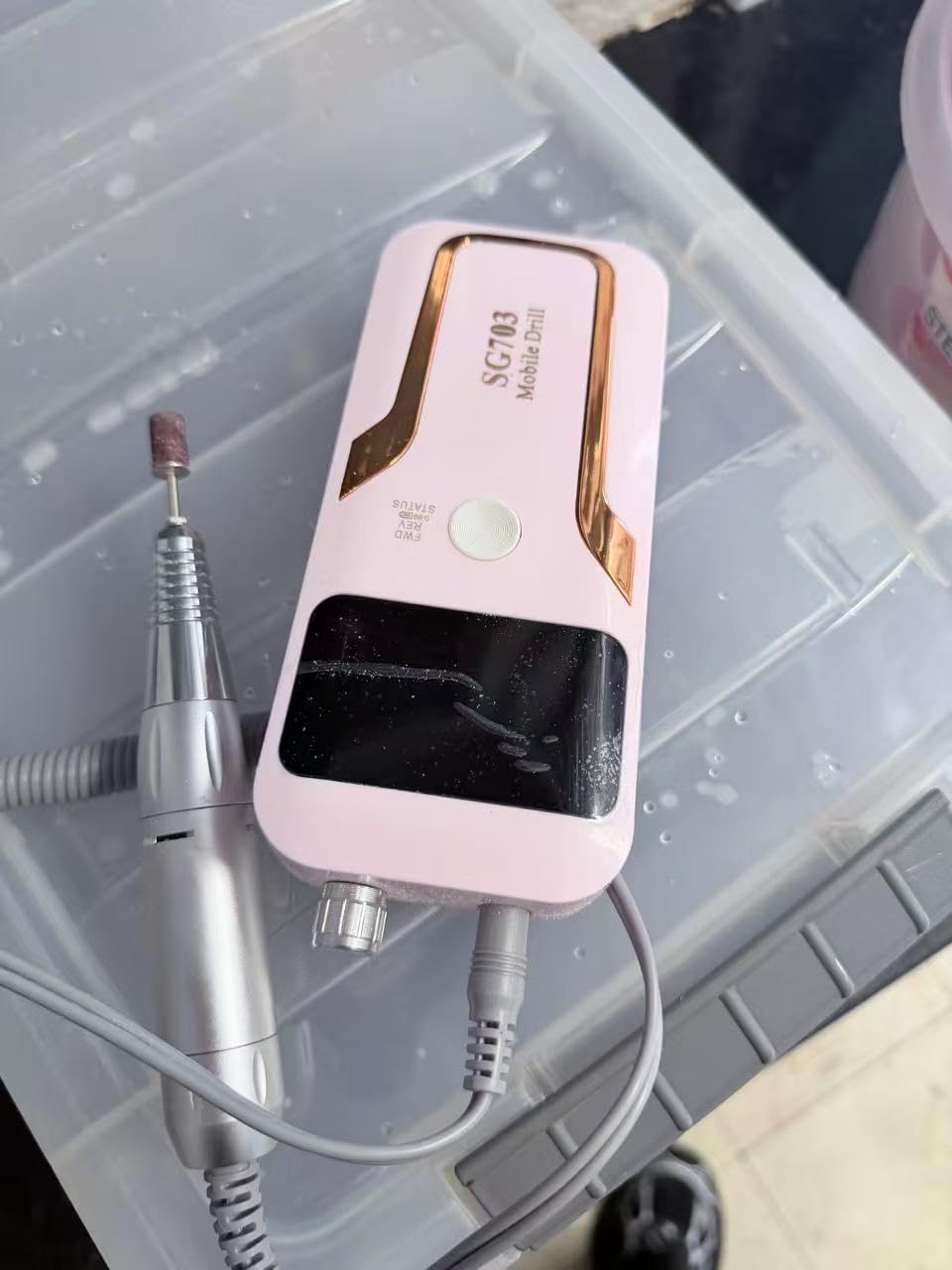 MOCOWIND Portable Nail Drill Professional 35000 RPM, Electric Nail E File customer photo 1