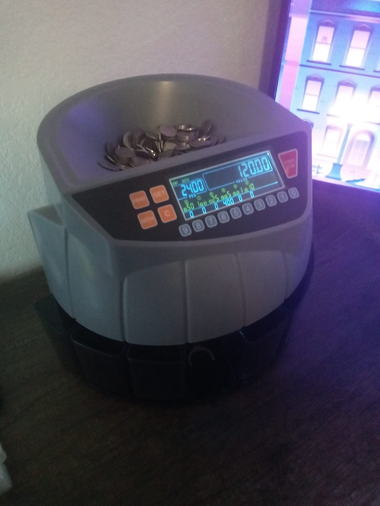 MUNBYN Coin Counter Machine, Coin Sorter Machine, Compatible with Printer customer photo 1