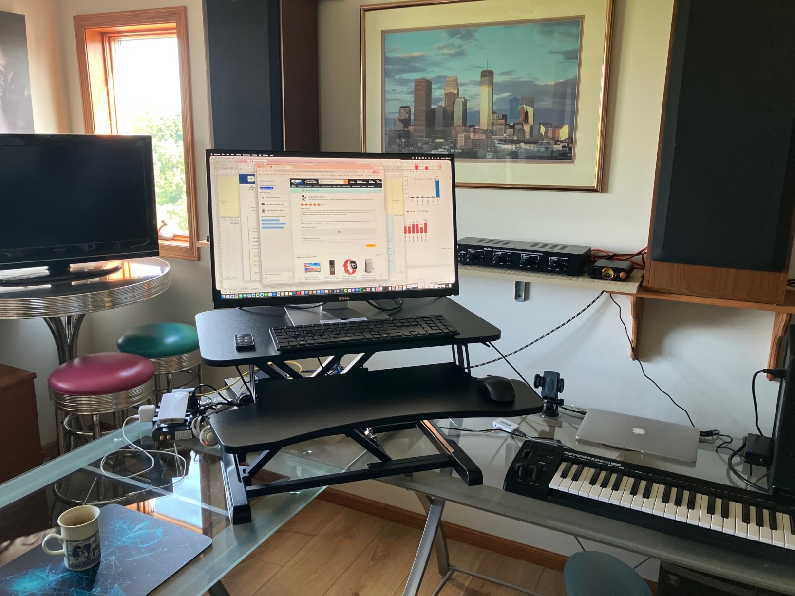 VIVO Black 36 in Standing Desk Converter, DESK-V036KB customer photo 1