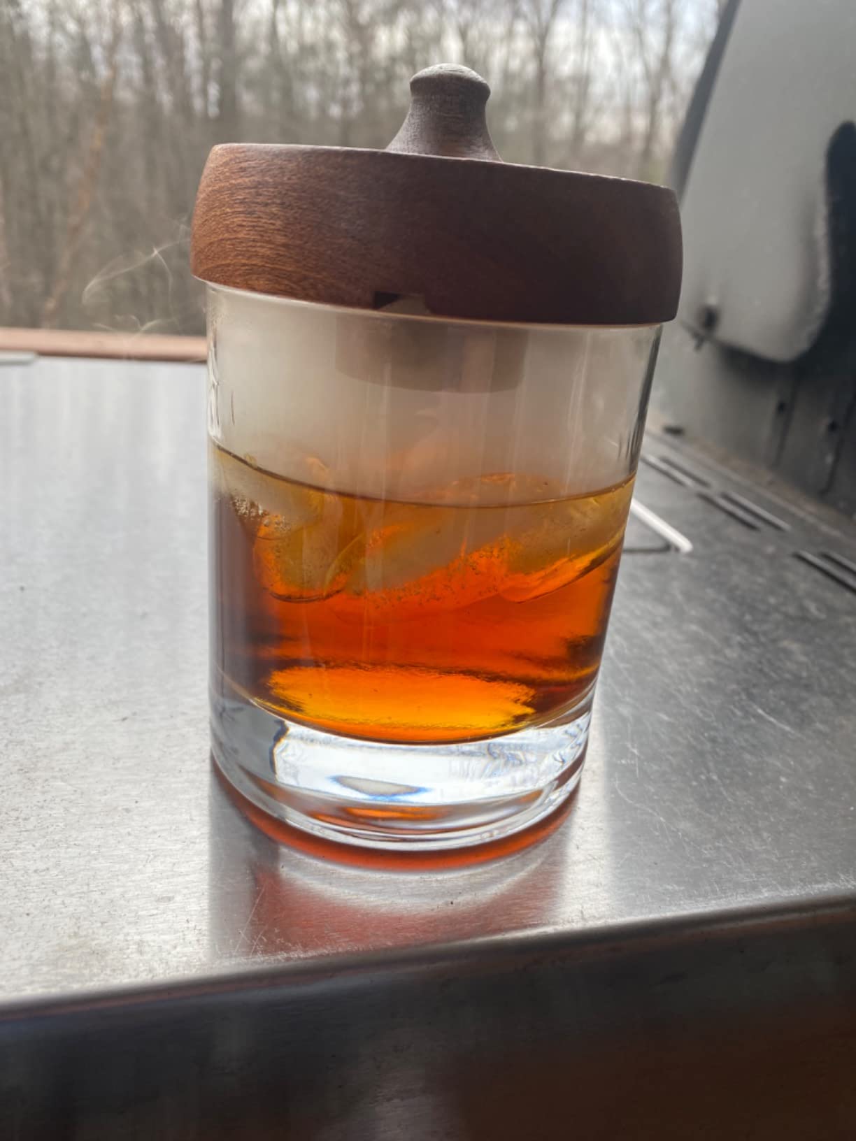 JIDI Whiskey Smoker Kit with Torch & Wood Chips, Old Fashioned Cocktail Smoker Kit, Bourbon Cocktail Smoker Kit, Ideal Gift for Men, Dad & Whiskey Lovers (No Butane) customer photo 2