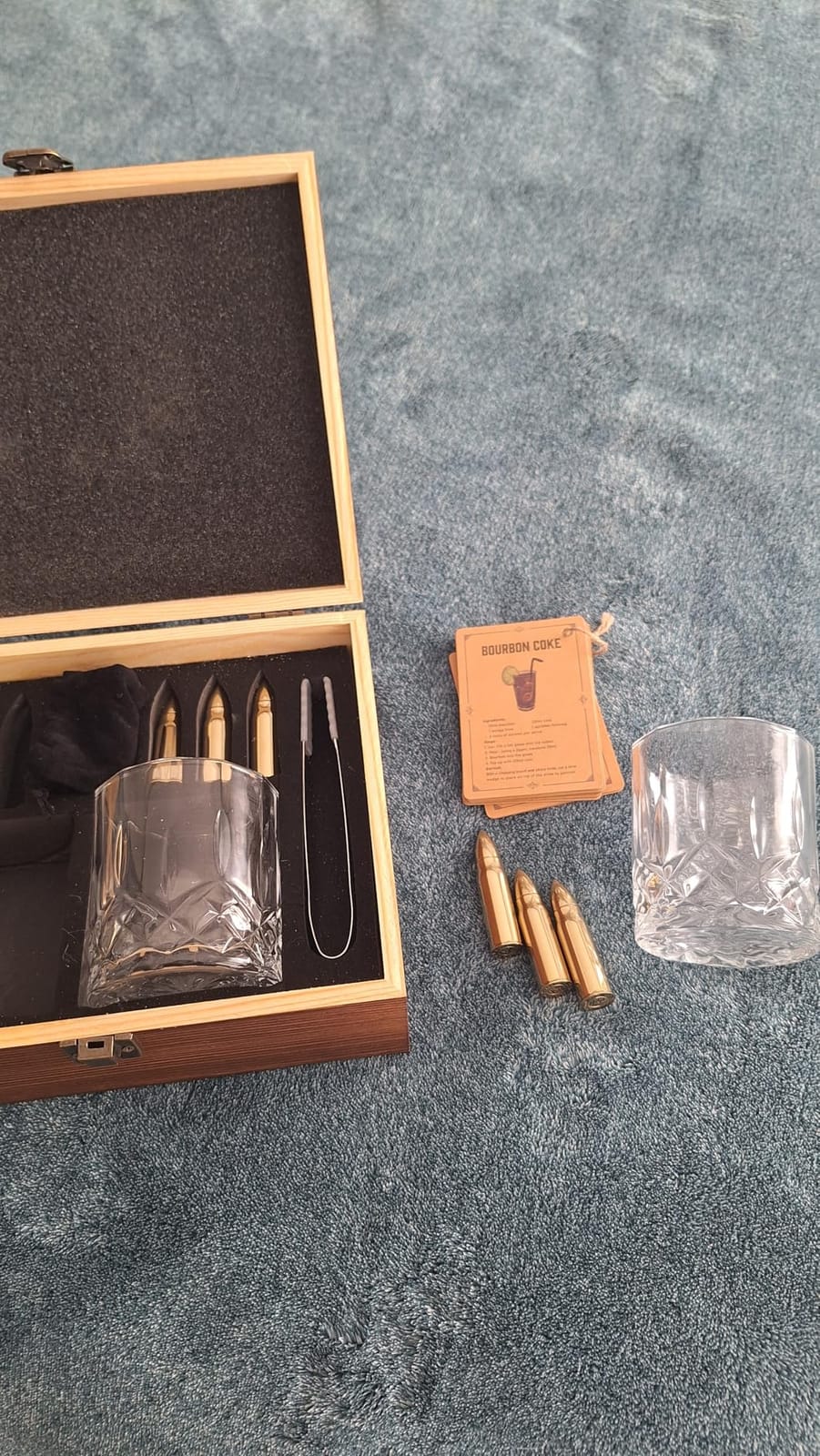 Gifts for Men Dad Husband, Father's Day Anniversary Birthday Gifts for Him Boyfriend, Reusable Stainless Steel Whiskey Stones and Whiskey Glasses Set, Cool Burbon Scotch Cocktail Set Gifts customer photo 1
