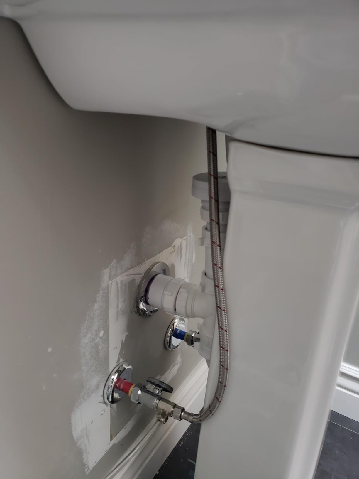 DeerValley Bathroom Pedestal Sink White 23