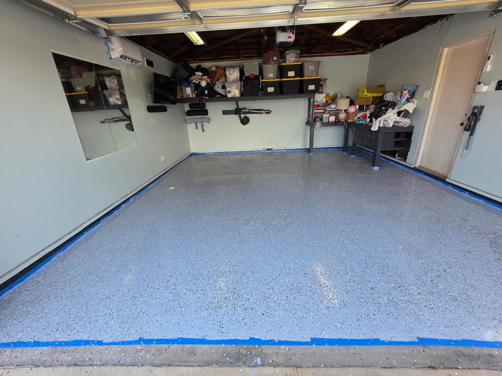 ArmorPoxy Garage Epoxy Floor Kit – 100% Solids - 2 Part Industrial-Grade Coating w/UltraGlaze Topcoat | DIY Slip & Hot Tire Resistant I 600 Sq Ft - Designer Gray - 17 pc kit customer photo 1