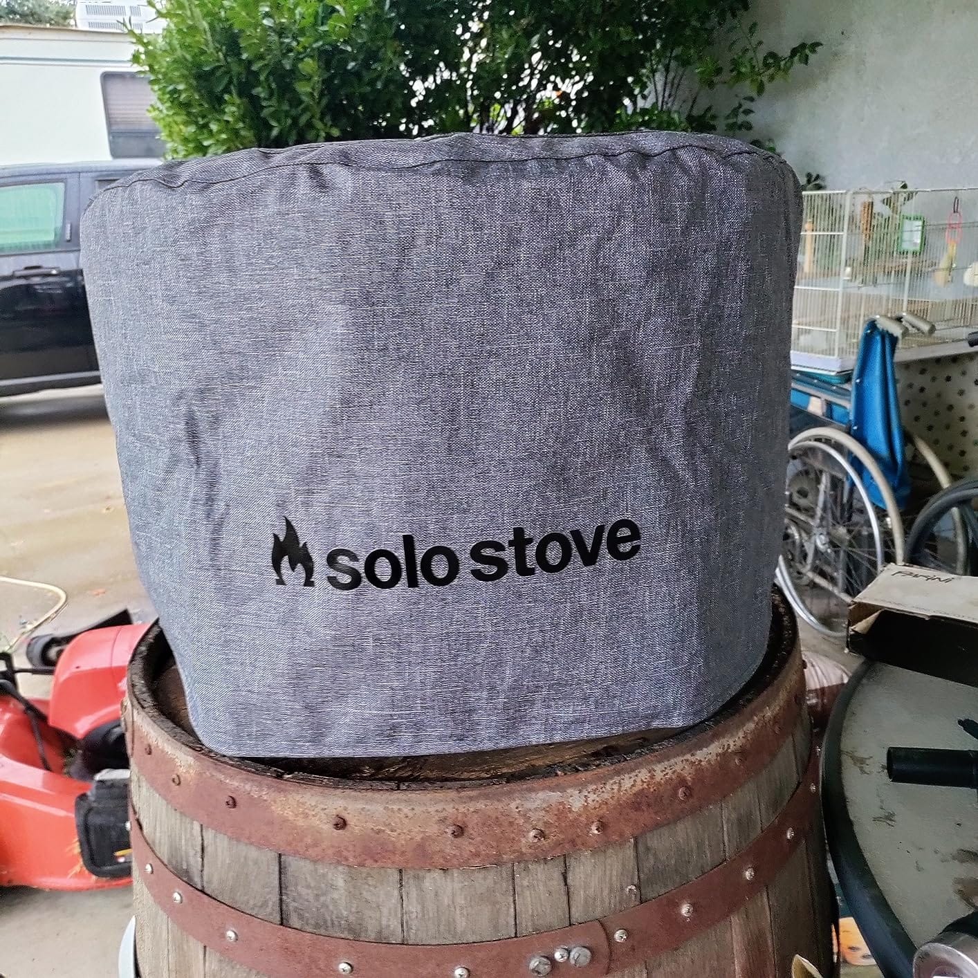 Solo Stove Pi Shelter | Protective Cover for Pi Pizza Oven, Water Resistant, Premium Acrylic/ PVC-lined, Pi Collection, Black customer photo 1