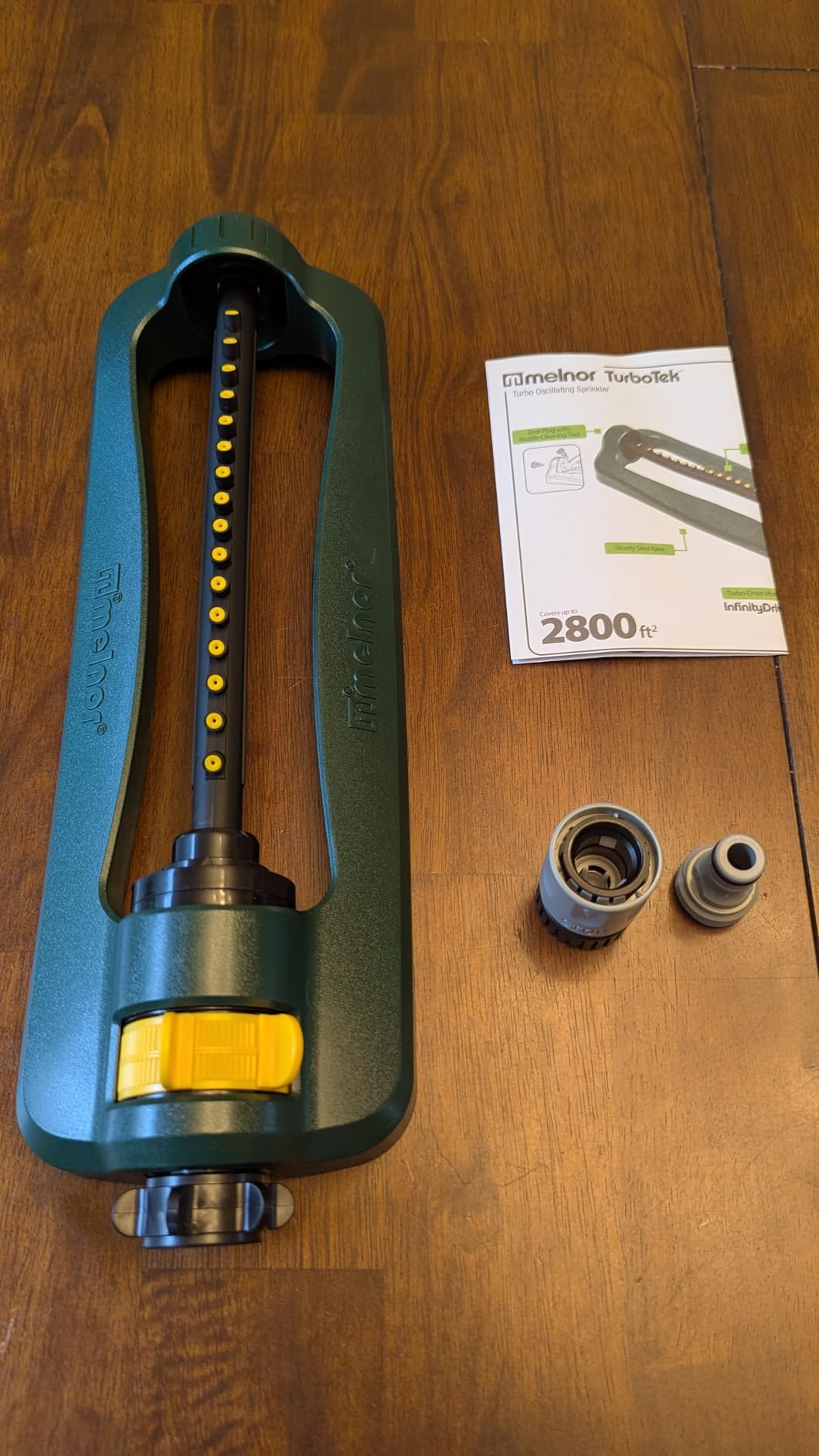 Melnor Turbo Oscillating Sprinkler, 2800 Sq Ft: Range Adjustable customer photo 1