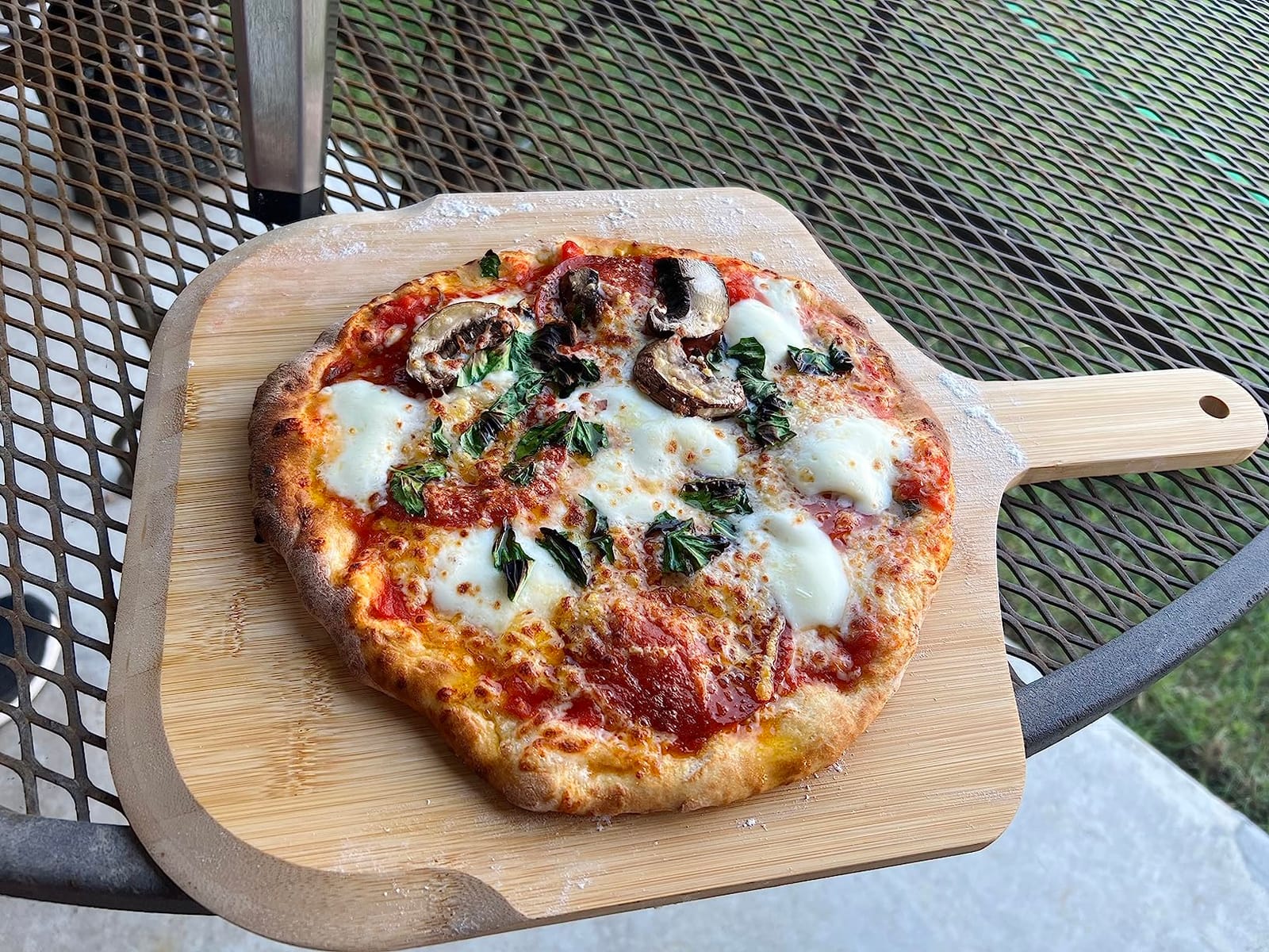 Pizza Peel 12 inch, Bamboo Pizza Paddle Spatula customer photo 1