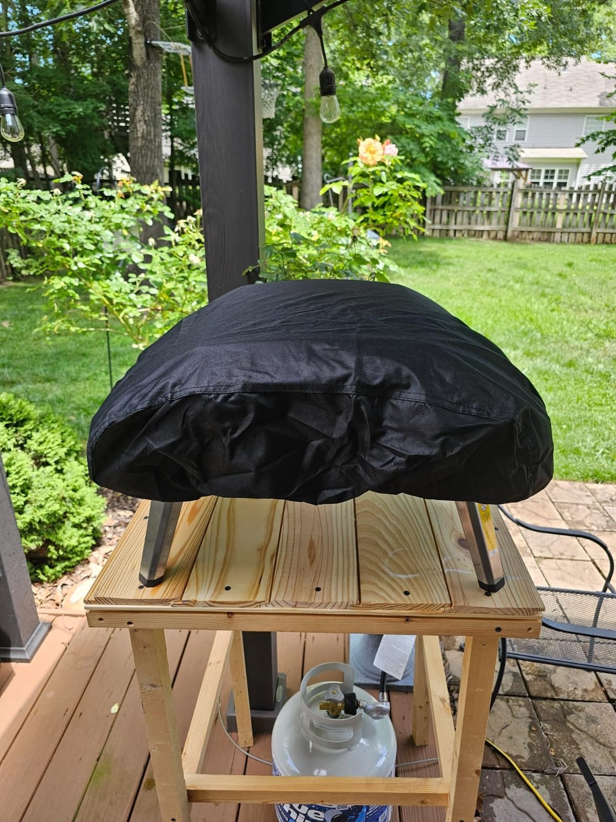 ZJYWSCH Pizza Oven Cover for Ooni Koda 16 Gas Pizza Oven 600D Heavy Duty Portable Gas Pizza Oven Cover Koda 16 Outdoor Waterproof customer photo 2