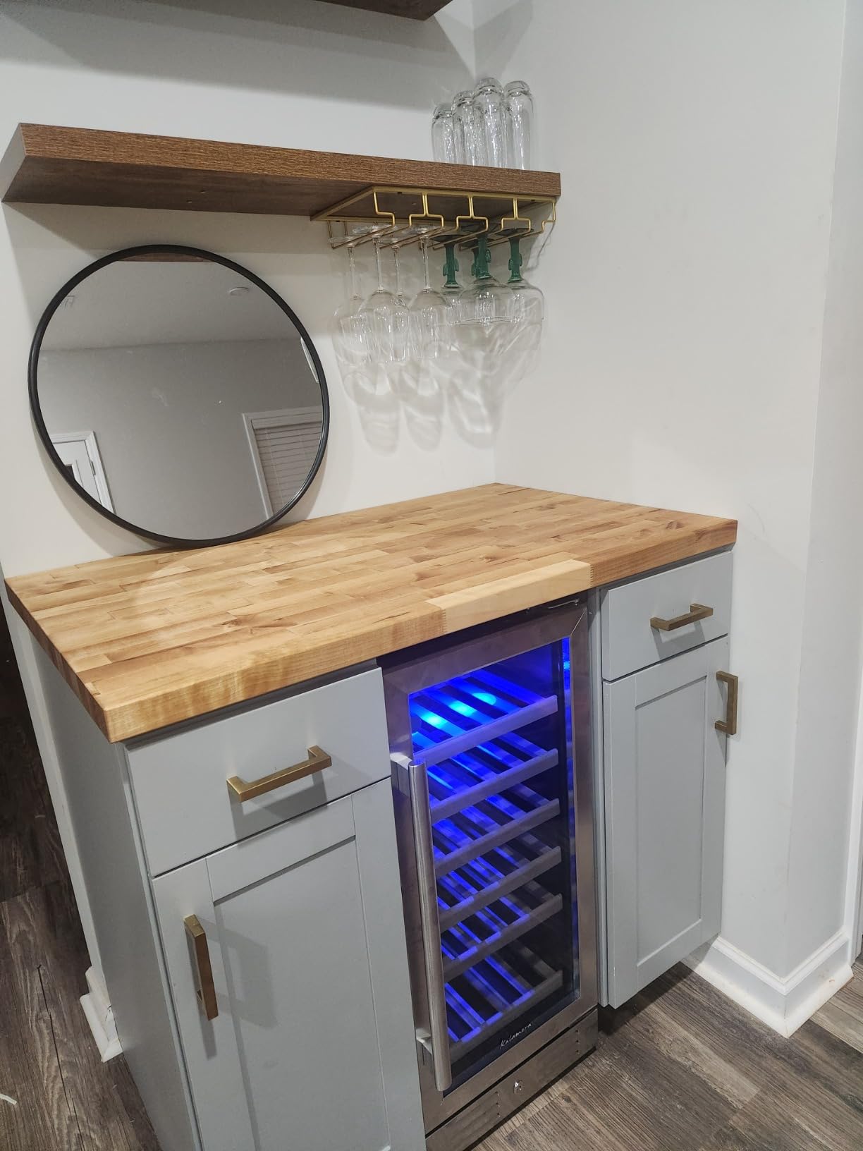 Kalamera 24 inch Wine Cooler, 37 Bottle Dual Zone Built-in or Freestanding customer photo 1